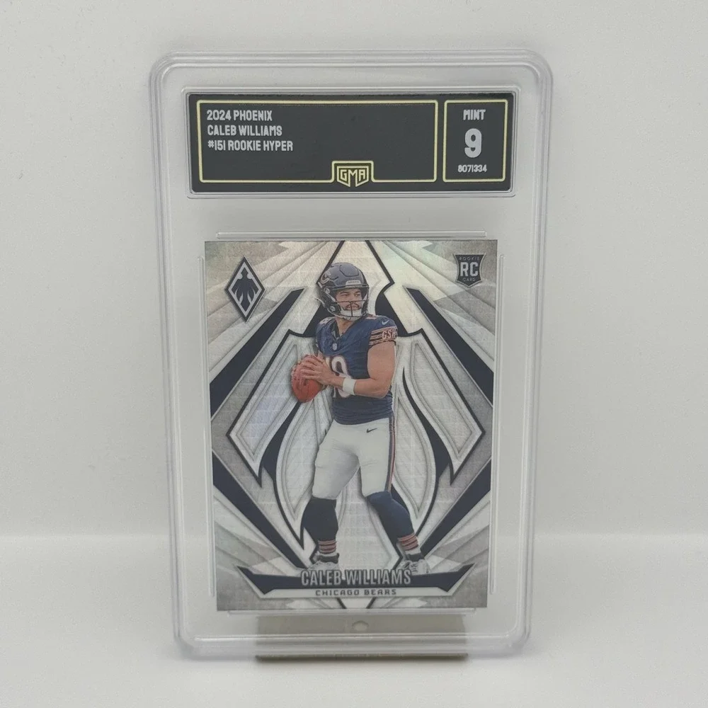 2024 Panini Phoenix‎ Caleb Williams Rookie Hyper #151 Chicago Bears GMA 9 MINT